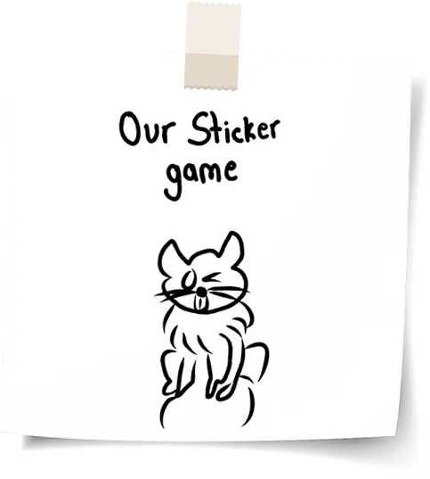 Our sticker game picture