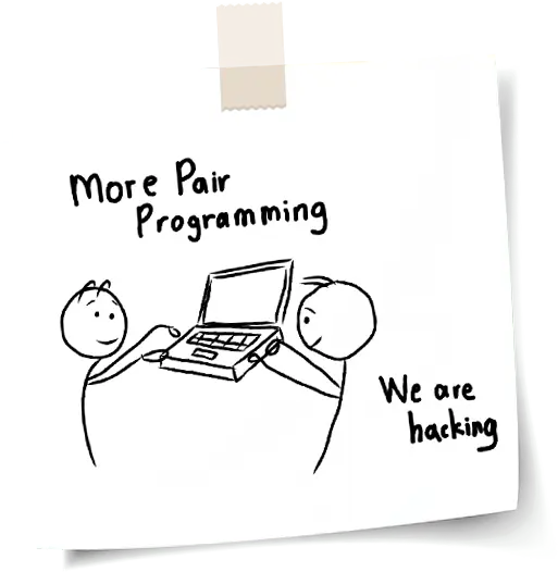 More Pair programming drawing from Denis :)
